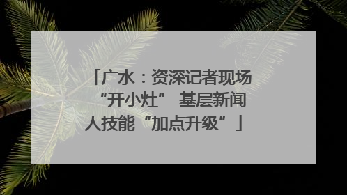 广水：资深记者现场“开小灶” 基层新闻人技能“加点升级”